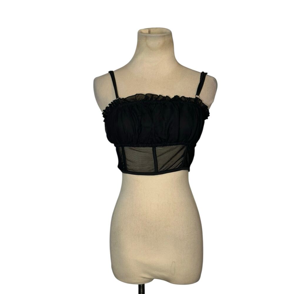 Shein black crop top size XS